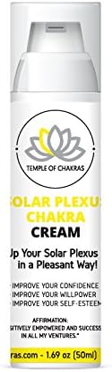 Natural Solar Plexus Chakra Cream (50 ml) will help you Open Up and Balance your 3rd Body Chakra (Manipura). Enriched with organic Lemongrass, Cypress, German Chamomile, and Lavender essential oils. W