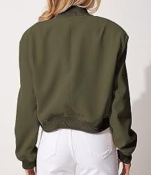 Modegal Women's Varsity Bomber Jackets Long Sleeve