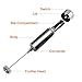 LQQBSTORAGE Milk Frother Stainless Steel Blender Handheld Electric Milk Frother for Milk Coffee etc Attached Single/Double Spring Whisk Head Cleaning Brush and Stand-Silver