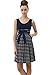 Momo Maternity Scoop Neck Striped Dress - Dark Denim M
