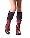 Urban CoCo Women's Gradient Color Footless Socks Knit Crochet Warm Leg Warmer (Purple)