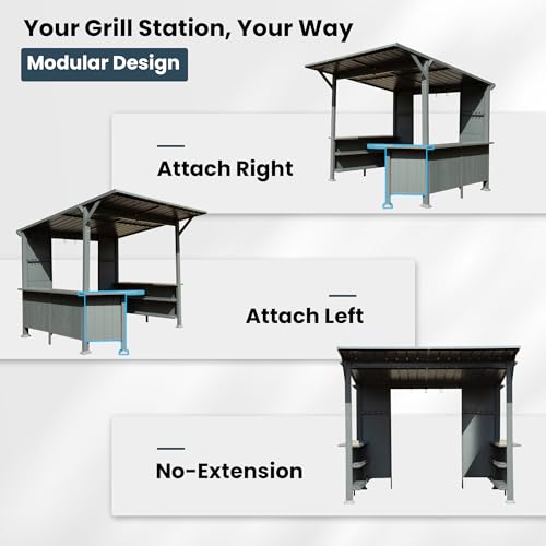 Domi 9x10 FT Hardtop Grill Gazebo Review: Permanent BBQ Canopy with Steel Roof image 23