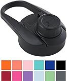 Simple Modern Flip Lid With Handle - Fits All Summit Water Bottle Sizes - Wide Mouth Hydro Vauum Insulated Flask - Travel Mug Drinking Lid for Coffee, Tea & Water - Midnight Black