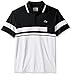 Lacoste Men's Tennis Short Sleeve Engineered Ultra Dry Color Clock with Tape