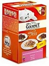 Gourmet Mon Petit Country Variety Luxury Wet Cat Food Pouch 6 x 50g (300g) (Pack of 2)