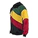 JL Sport Jamaican Reggae 3 Coloured Striped Hooded Capoeira Zip-up Jacket Tracksuit