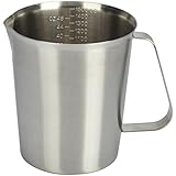 Stainless Steel Liquid Measuring Cup for Kitchen Large Measurement Cups Aslo Use as Frothing Pitcher Measuring Cup (48 Ounce)