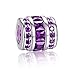 SOUFEEL Birthstone Charms 925 Sterling Silver Charm Crystal Barrel Bead For European Bracelets