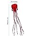 Babrit Kite Power Easy Flyer Kite Large Octopus Kite with Handle and String Sport Kite Outdoor Toy for All Ages Red Color