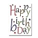 Birthday Cards Assortment - Box of 30 Blank Note Cards - 6 Colorful Designs - and 32 Envelopes