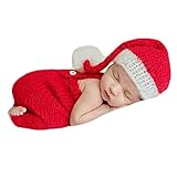 Fashion Newborn Boy Girl Baby Costume Outfits Photography Props Christmas Hat Rompers