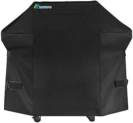 XUNUO 60 Inch 420D Grill Covers, Heavy Duty Waterproof Gas Grill Cover with a Pocket For Weber
