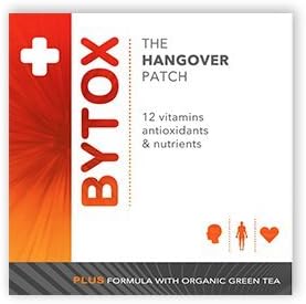 Bytox - The Hangover Patch 10 Pack - 12 Organic, All-Natural Ingredients with Vitamins, Nutrients, and Antioxidants