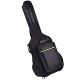 CAHAYA Guitar Bag Gig Bag Waterproof Oxford Cloth 40 inches with 5mm Thicken Sponge Black