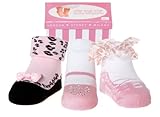 Baby Emporio - Baby Girl Socks that look like Shoes-Gift Box-3 pr