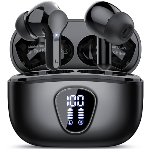 Wireless Earbuds, Bluetooth 5.4 Headphones HiFi Stereo, Bluetooth Earbuds