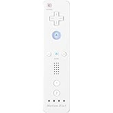 Alivicky Wii Controller, Wireless Wii Remote Controller Motion Plus with Silicone Case and Wrist Strap, Wii Gamepad for Ninte