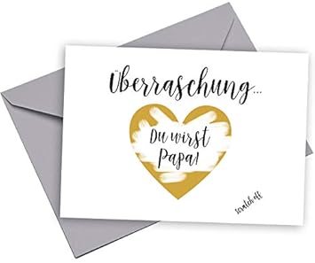 Uberraschung Karte Personalisiert Du Wirst Papa Geschenk Ich Bin