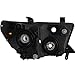 For 2007-2013 Tundra, 2008-2015 Sequoia Black Replacement Headlights Front Lamps L+R Pair L+R/2008 2009 2010 2011 2012