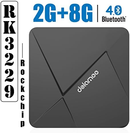 [ New Updated ]Android TV Box Mini PC 2GB RAM 8GB ROM Adroid Box DOLAMEE D5 Rockchip RK3229 Quad-core Cortex A7 1080P 4K Wifi Blutooth