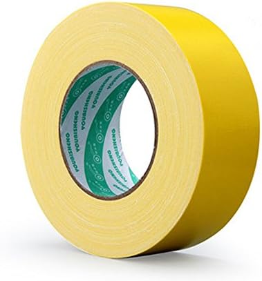 Wesy New Colorful 2 Inches x 55 Yards Heavy Duty Tape for Repairs, DIY, Crafts, Indoor Outdoor Use, Multi-Purpose, Waterproof ,PE-Coated Cloth Economy Duct Tapect tape (Yellow)