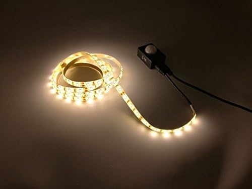 Emperor of Gadgets Motion Activated Bed Light | Flexible LED Strip Night Light with Automatic Sensor for Motion and Light (Soft Warm White Illumination Glow)