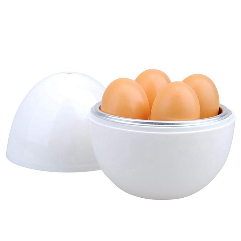 Sxuefang Cocedor huevos Microondas 4 Huevos Caldera Cocina ...