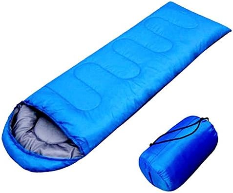 FSDUALWIN Portable Lightweight Sleeping Bag Waterproof Mummy Bag With Compression Sack,Perfect for Man Woman Traveling, Camping, Hiking,Outdoor Activities (Blue)