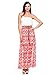 2LUV Boutique Women's Sleeveless Mixed Print Racerback Maxi Dress