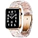 BONSTRAP Resin Watch Band with Metal Buckle 40mm 38mm for Apple Watch Series 4 3 2 1