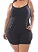Rouge Collection Plus Size Womens Stretch Cotton Solid Sailor Shorts