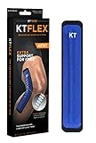 KT TAPE KT Flex Reinforced Adhesive Strips For Knees, 8 Precut 10 Inch Strips, Blue