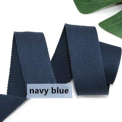 5Yards Cotton Webbing 1 1/2 inch,Thickness 1.6mm,Cotton Webbing for Belts,Cotton Webbing for Key Fob Lawn Chair Webbing,Cotton Thick Canvas Belt Material,Canvas Ribbon Belt,Backpack Webbing Straps DIY