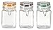 Pfaltzgraff 8 oz Preserving Jar with Wire Clamp Closure, Set of 3, Multi Colored
