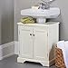 Weatherby Bathroom Pedestal Sink Storage Cabinet - Cream