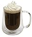 Lily's Home Double Wall Thermo Insulated Glasses, Heat Resistant and Ideal for Tea, Coffee, Espresso, and Other Hot or Cold Beverages (12 oz. Each, Set of 2)