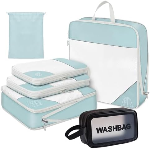 Suitcase Compression Packing Cubes Amazon DIMJ Set Compression