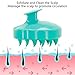 STURME Silicone Hair Scalp Massager Shampoo Brush Soft and Comfortable Scalp Brush Clean Massage Scalp Reduce Stress Perfect for Men Women Children and Pets (green)