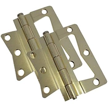 Mobile Home Parts 2 New Butterfly Hinges Polished Brass