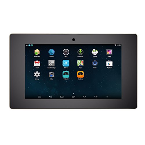 HELMER WiFi Amplifier in Wall, Android Stereo Audio System with 5 Inches Touch Screen Video Player, Black, BM207A