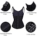WONDER-BEAUTY Latex Waist Trainer Corset Waist Cincher Vest Body Shaper,Black-Adjustable Vest,XXXX-Large