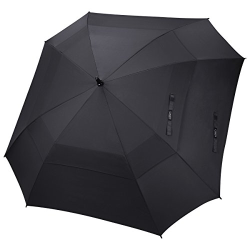 G4Free Extra Large Golf Umbrella 62/68 inch Vented Square Umbrella Windproof Auto Open Double