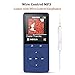 16GB MP3 Player, AGPTEK A20S Portable Music Player FM Radio/Voice Recorder(70 Hours Playback & up to 64GB Slot) Sport,Dark Blue