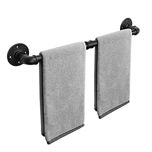 Livabber Black Industrial Pipe Kitchen Paper Holder & Hand Towel Holder