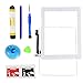 Monstleo Touch Screen Digitizer Assembly for White iPad 4 Model A1458, A1459, A1460 + Home Button,Adhesive Tape and Tools