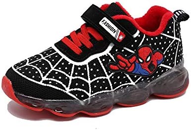 ANKIDS Kids Toddler LED Light up Shoes Boys Girls Spider-Man Shoes