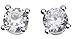 CAETLE ®White Crystal Zironia Bling Bling Shine Gem Mounted Stud Earrings