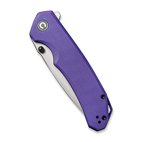 CIVIVI Brazen Folding Pocket Knife,3.5Inch Tanto D2 Plain Blade,G10
