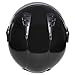 Fuel Helmets SH-WS0015 Open Face Helmet with Shield, Gloss Black, Medium