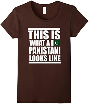 Women's This Is What A Pakistani Looks Like Pakistan Flag T-Shirt Small Brown